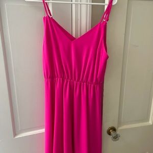 Amanda Uprichard Natalie neon pink dress Sz Small